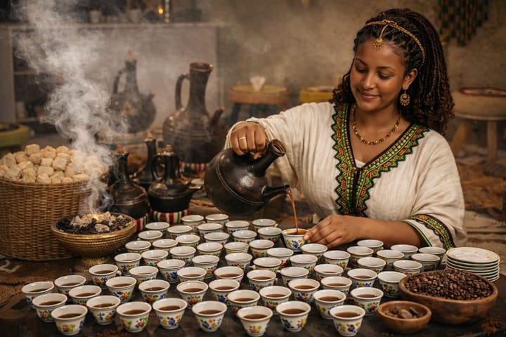 Ethiopian Coffee: A Journey to the Soul of the Land Where Coffee Becomes Memory, Identity, and a Timeless Human Experience